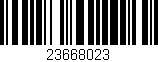 Código de barras (EAN, GTIN, SKU, ISBN): '23668023'