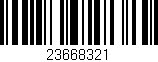 Código de barras (EAN, GTIN, SKU, ISBN): '23668321'