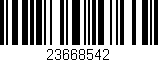 Código de barras (EAN, GTIN, SKU, ISBN): '23668542'