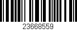 Código de barras (EAN, GTIN, SKU, ISBN): '23668559'
