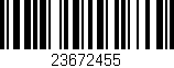 Código de barras (EAN, GTIN, SKU, ISBN): '23672455'