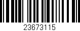 Código de barras (EAN, GTIN, SKU, ISBN): '23673115'