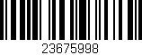 Código de barras (EAN, GTIN, SKU, ISBN): '23675998'