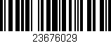 Código de barras (EAN, GTIN, SKU, ISBN): '23676029'