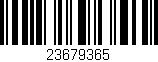 Código de barras (EAN, GTIN, SKU, ISBN): '23679365'
