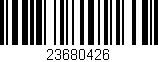 Código de barras (EAN, GTIN, SKU, ISBN): '23680426'