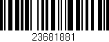 Código de barras (EAN, GTIN, SKU, ISBN): '23681881'