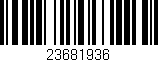 Código de barras (EAN, GTIN, SKU, ISBN): '23681936'