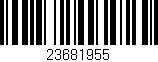 Código de barras (EAN, GTIN, SKU, ISBN): '23681955'