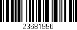Código de barras (EAN, GTIN, SKU, ISBN): '23681996'