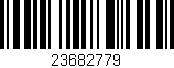 Código de barras (EAN, GTIN, SKU, ISBN): '23682779'