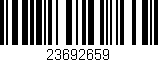 Código de barras (EAN, GTIN, SKU, ISBN): '23692659'