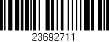 Código de barras (EAN, GTIN, SKU, ISBN): '23692711'