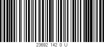Código de barras (EAN, GTIN, SKU, ISBN): '23692_142_0_U'