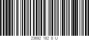 Código de barras (EAN, GTIN, SKU, ISBN): '23692_182_0_U'