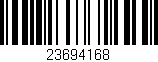 Código de barras (EAN, GTIN, SKU, ISBN): '23694168'
