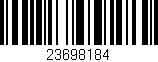 Código de barras (EAN, GTIN, SKU, ISBN): '23698184'