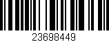 Código de barras (EAN, GTIN, SKU, ISBN): '23698449'