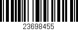 Código de barras (EAN, GTIN, SKU, ISBN): '23698455'