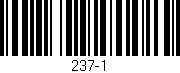 Código de barras (EAN, GTIN, SKU, ISBN): '237-1'