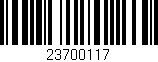 Código de barras (EAN, GTIN, SKU, ISBN): '23700117'