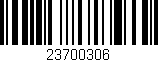 Código de barras (EAN, GTIN, SKU, ISBN): '23700306'