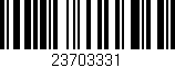Código de barras (EAN, GTIN, SKU, ISBN): '23703331'