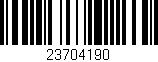 Código de barras (EAN, GTIN, SKU, ISBN): '23704190'