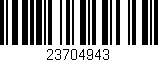 Código de barras (EAN, GTIN, SKU, ISBN): '23704943'