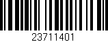 Código de barras (EAN, GTIN, SKU, ISBN): '23711401'