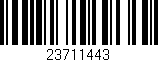 Código de barras (EAN, GTIN, SKU, ISBN): '23711443'
