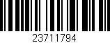 Código de barras (EAN, GTIN, SKU, ISBN): '23711794'