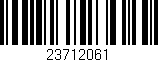 Código de barras (EAN, GTIN, SKU, ISBN): '23712061'