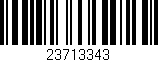 Código de barras (EAN, GTIN, SKU, ISBN): '23713343'