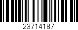 Código de barras (EAN, GTIN, SKU, ISBN): '23714187'