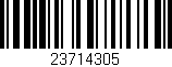Código de barras (EAN, GTIN, SKU, ISBN): '23714305'