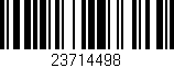 Código de barras (EAN, GTIN, SKU, ISBN): '23714498'