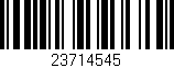 Código de barras (EAN, GTIN, SKU, ISBN): '23714545'