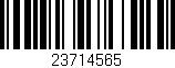 Código de barras (EAN, GTIN, SKU, ISBN): '23714565'