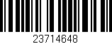 Código de barras (EAN, GTIN, SKU, ISBN): '23714648'