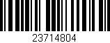 Código de barras (EAN, GTIN, SKU, ISBN): '23714804'