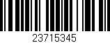 Código de barras (EAN, GTIN, SKU, ISBN): '23715345'