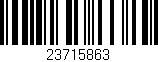 Código de barras (EAN, GTIN, SKU, ISBN): '23715863'