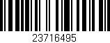 Código de barras (EAN, GTIN, SKU, ISBN): '23716495'