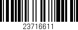 Código de barras (EAN, GTIN, SKU, ISBN): '23716611'
