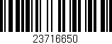 Código de barras (EAN, GTIN, SKU, ISBN): '23716650'