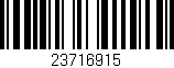Código de barras (EAN, GTIN, SKU, ISBN): '23716915'