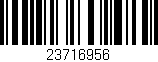 Código de barras (EAN, GTIN, SKU, ISBN): '23716956'