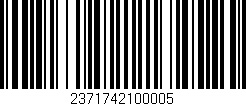 Código de barras (EAN, GTIN, SKU, ISBN): '2371742100005'