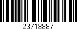 Código de barras (EAN, GTIN, SKU, ISBN): '23718887'